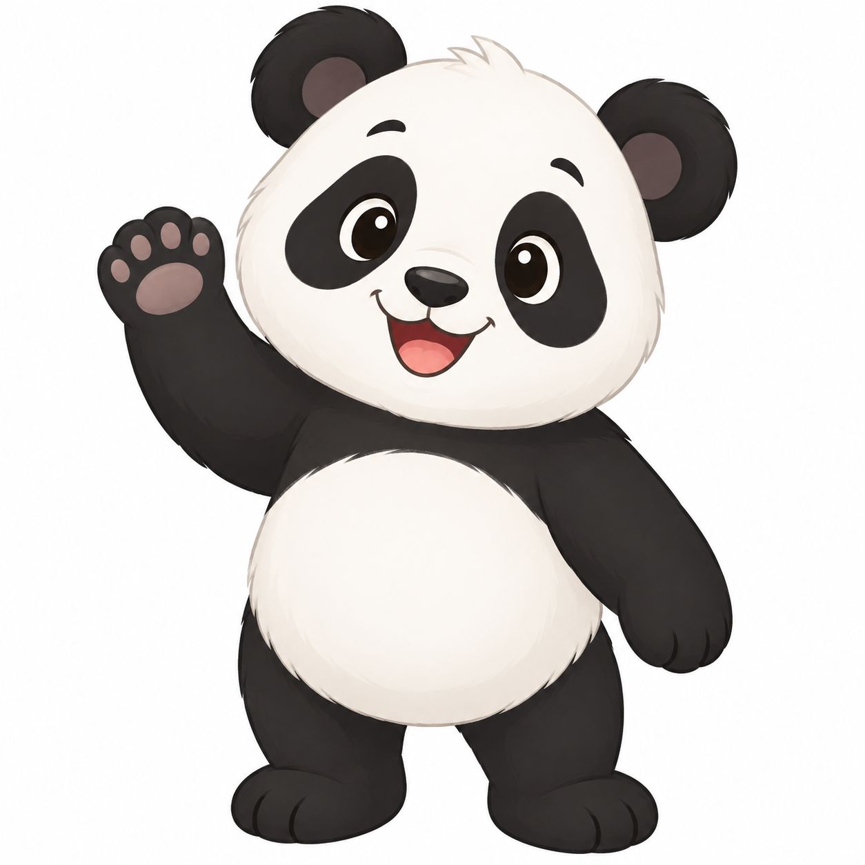 Panda als Aufgabenzeichen